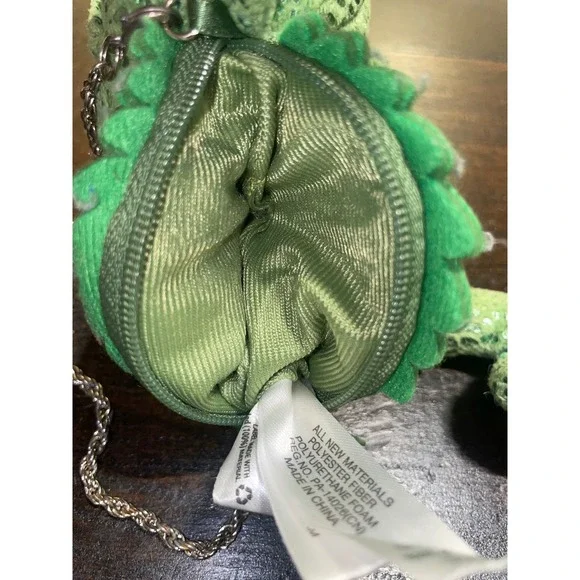 Disney Store Kids Rare Pascal Chameleon Tangled Plush Coin Purse Chain Bag‎